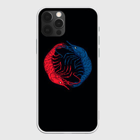 Чехол для iPhone 12 Pro Max с принтом Marine Dualism в Санкт-Петербурге, Силикон |  | blue | crustacean | darkness | dualism | evil | good | light | marine | ocean | red | sea | shrimp | water | yang | yin | вода | добро | дуализм | зло | инь | красный | креветки | море | морские | обитатели | океан | ракообразное | св