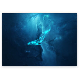 Поздравительная открытка с принтом ЗВЕЗДНЫЙ КИТ | STAR WHALE (Z) в Санкт-Петербурге, 100% бумага | плотность бумаги 280 г/м2, матовая, на обратной стороне линовка и место для марки
 | mastodon | rorqual | whale | звездный кит | кит | китовый | космо кит | космосический | левиафан | мастадонт | мастак | столп