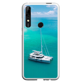 Чехол для Honor P Smart Z с принтом ПАРУСНИК | SAILBOAT (Z) в Санкт-Петербурге, Силикон | Область печати: задняя сторона чехла, без боковых панелей | Тематика изображения на принте: boat | sailboat | ship | ships | кораблик | кораблики | корабль | лагуна | лодка | лодочка | мореход | одинокая лодка | парус | парусник | судно | яхта | яхты