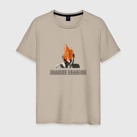 Мужская футболка хлопок с принтом Imagine Dragons в Санкт-Петербурге, 100% хлопок | прямой крой, круглый вырез горловины, длина до линии бедер, слегка спущенное плечо. | believer | dan reynolds | dragons | evolve | imagine | indie | pop | rock | имежин дрэгонс | инди | поп | рок
