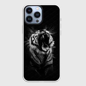 Чехол для iPhone 13 Pro Max с принтом Тигр рычит | Tiger realistic в Санкт-Петербурге,  |  | furry | low poly | tiger | восточный тигр | год тигра | голова | кошка | лоу поли | тигр | тигренок | фурри | хищник