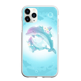 Чехол для iPhone 11 Pro матовый с принтом Два дельфина в Санкт-Петербурге, Силикон |  | Тематика изображения на принте: cute | dolphin | два дельфина | дельфин | дельфин в море | дельфинами | милый | мир | подводный