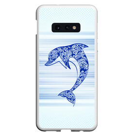 Чехол для Samsung S10E с принтом Дельфин в Санкт-Петербурге, Силикон | Область печати: задняя сторона чехла, без боковых панелей | Тематика изображения на принте: cute | dolphin | два дельфина | дельфин | дельфин в море | дельфинами | милый | мир | подводный