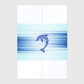 Магнитный плакат 2Х3 с принтом Дельфин в Санкт-Петербурге, Полимерный материал с магнитным слоем | 6 деталей размером 9*9 см | cute | dolphin | два дельфина | дельфин | дельфин в море | дельфинами | милый | мир | подводный