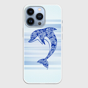 Чехол для iPhone 13 Pro с принтом Дельфин в Санкт-Петербурге,  |  | Тематика изображения на принте: cute | dolphin | два дельфина | дельфин | дельфин в море | дельфинами | милый | мир | подводный
