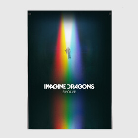 Постер с принтом Imagine Dragons Evolve в Санкт-Петербурге, 100% бумага
 | бумага, плотность 150 мг. Матовая, но за счет высокого коэффициента гладкости имеет небольшой блеск и дает на свету блики, но в отличии от глянцевой бумаги не покрыта лаком | believer | dan reynolds | dragons | evolve | imagine | indie | pop | rock | имежин дрэгонс | инди | поп | рок