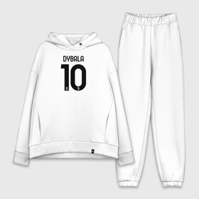 Женский костюм хлопок Oversize с принтом Dybala 10 номер Ювентус в Санкт-Петербурге,  |  | 10 | ac milan | champions | fifa | juve | juventus | juvi | paulo dybala | soccer | uefa | дубала | лига чемпионов | номер | пауло дибала | сборная аргентины | спорт | уефа | фифа | фк | футбол | футболист | футбольный клуб | 