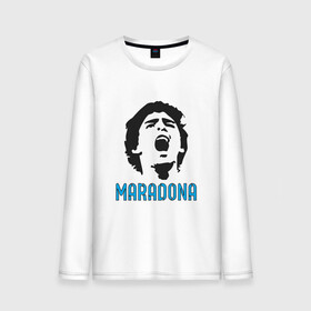 Мужской лонгслив хлопок с принтом Maradona Scream в Санкт-Петербурге, 100% хлопок |  | argentina | maradona | messi | sport | аргентина | гол | диего | марадона | месси | мяч | рука бога | спорт | футбол | чемпион
