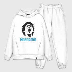 Мужской костюм хлопок OVERSIZE с принтом Maradona Scream в Санкт-Петербурге,  |  | argentina | maradona | messi | sport | аргентина | гол | диего | марадона | месси | мяч | рука бога | спорт | футбол | чемпион