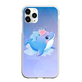 Чехол для iPhone 11 Pro Max матовый с принтом Дельфинчик в Санкт-Петербурге, Силикон |  | Тематика изображения на принте: cute | dolphin | дельфин | дельфин в море | дельфинами | дельфинчик | милый | мир | подводный