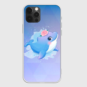 Чехол для iPhone 12 Pro Max с принтом Дельфинчик в Санкт-Петербурге, Силикон |  | Тематика изображения на принте: cute | dolphin | дельфин | дельфин в море | дельфинами | дельфинчик | милый | мир | подводный