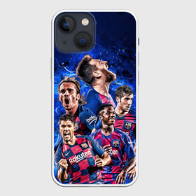 Чехол для iPhone 13 mini с принтом Месси и Суарес в Санкт-Петербурге,  |  | lionel messi | luis suarez | luis surez | madrid | барселона | лионель месси | луис альберто суарес | мадрид | фк | футбол | футбольный клуб