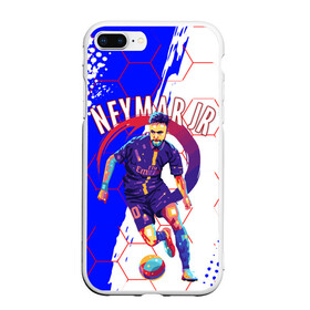 Чехол для iPhone 7Plus/8 Plus матовый с принтом НЕЙМАР / NEYMAR / ПСЖ в Санкт-Петербурге, Силикон | Область печати: задняя сторона чехла, без боковых панелей | football | neymar | paris saint germain football club | sport | uefa | неймар | неймар да силва сантос жуниор | пари сен жермен | псж | сборная бразилии | спорт | уефа. | футбол