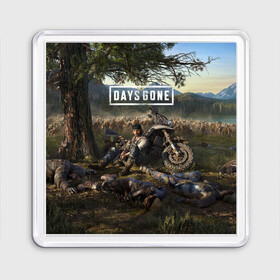 Магнит 55*55 с принтом Days gone Дикон и толпа фриков в Санкт-Петербурге, Пластик | Размер: 65*65 мм; Размер печати: 55*55 мм | action | animals | days gone | deacon | gamer | games | nextgen | pandemic | pc | player | playstation | ps 5 | steam | top | valve | weapon | xbox | zombie | валв | видео игры | животные | жизнь после | зомби | игрок | иксбокс | некстген | оружи