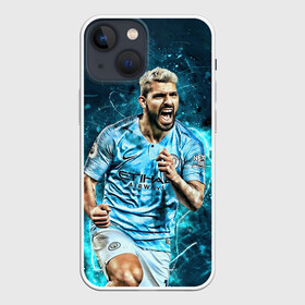 Чехол для iPhone 13 mini с принтом Серхио Агуэро в Санкт-Петербурге,  |  | sergio aguero | аргентина | манчестер | манчестер сити | фк | футбол | футбольный клуб