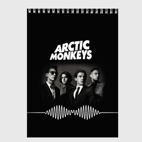 Скетчбук с принтом arctic monkeys в Санкт-Петербурге, 100% бумага
 | 48 листов, плотность листов — 100 г/м2, плотность картонной обложки — 250 г/м2. Листы скреплены сверху удобной пружинной спиралью | alex turner | arctic monkeys | britain | great | indie | rock | алекс тернер | арктик монкейс | инди | рок