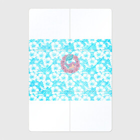 Магнитный плакат 2Х3 с принтом Русалочка и цветы в Санкт-Петербурге, Полимерный материал с магнитным слоем | 6 деталей размером 9*9 см | flowers | mermaid | морская | русалка | русалочка | ундина | цветы
