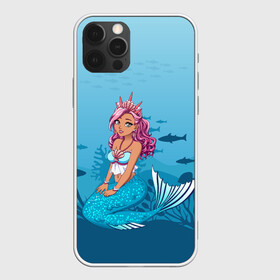 Чехол для iPhone 12 Pro Max с принтом Mermaid | Русалка | Русалочка в Санкт-Петербурге, Силикон |  | mermaid | naiad | nymph | rusalka | ведява | водяница | восточнославянская мифология | дух | лесовица | мифология | морская дева | нимфа | русал | русалии | русалка | русалочка | ундина | фараонка