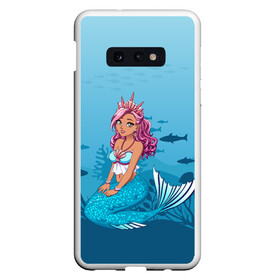 Чехол для Samsung S10E с принтом Mermaid | Русалка | Русалочка в Санкт-Петербурге, Силикон | Область печати: задняя сторона чехла, без боковых панелей | mermaid | naiad | nymph | rusalka | ведява | водяница | восточнославянская мифология | дух | лесовица | мифология | морская дева | нимфа | русал | русалии | русалка | русалочка | ундина | фараонка