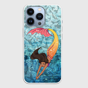 Чехол для iPhone 13 Pro с принтом Русалка | Подводный мир (Z) в Санкт-Петербурге,  |  | mermaid | naiad | nymph | rusalka | ведява | водяница | восточнославянская мифология | дух | лесовица | мифология | морская дева | нимфа | подводный мир | русал | русалии | русалка | русалочка | ундина | фараонка