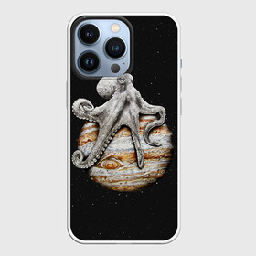 Чехол для iPhone 13 Pro с принтом Planetary Octopus в Санкт-Петербурге,  |  | Тематика изображения на принте: galaxy | jupiter | octopus | planet | space | stars | stellar | sun | system | галактика | звездная | звезды | космос | осьминог | планета | система | солнце | юпитер