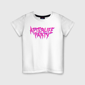 Детская футболка хлопок с принтом Afterlife Party в Санкт-Петербурге, 100% хлопок | круглый вырез горловины, полуприлегающий силуэт, длина до линии бедер | fortnite | gamers | games | music | party | вечеринка | джей бавлин | игры | королевская битва | фортнайт