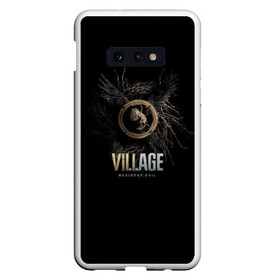 Чехол для Samsung S10E с принтом Resident Evil Village в Санкт-Петербурге, Силикон | Область печати: задняя сторона чехла, без боковых панелей | biohazard | lady dumitrescu | re 8 | re village | resident evil | stars | umbrella | vampire | vii | village | амбрелла | вампир | диметреску | димитреску | зомби | корпорация амбрелла | обитель зла | обитель зла деревня | резидент | резиден