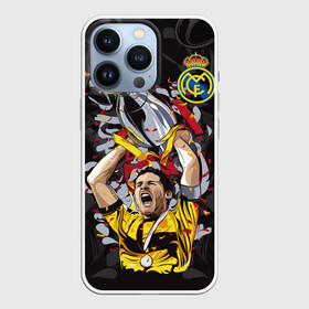 Чехол для iPhone 13 Pro с принтом Икер Касильяс в Санкт-Петербурге,  |  | fc real madrid | iker casillas | вратарь | икер касильяс | испанский | фк реал мадрид | футболист