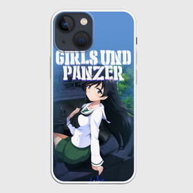 Чехол для iPhone 13 mini с принтом Girls und Panzer в Санкт-Петербурге,  |  | Тематика изображения на принте: darjeeling | girls und panzer | girls und panzer правда | дарджилинг | девочки и танки | девушки и танки | катюша | нисидзуми михо | правда | танки