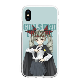 Чехол для iPhone XS Max матовый с принтом Girls und Panzer в Санкт-Петербурге, Силикон | Область печати: задняя сторона чехла, без боковых панелей | darjeeling | girls und panzer | girls und panzer правда | дарджилинг | девочки и танки | девушки и танки | катюша | нисидзуми михо | правда | танки