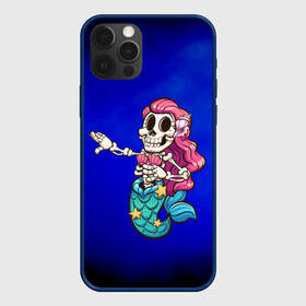 Чехол для iPhone 12 Pro с принтом Русалка скелет Mermaid skeleton в Санкт-Петербурге, силикон | область печати: задняя сторона чехла, без боковых панелей | Тематика изображения на принте: mermaid | naiad | nymph | rusalka | ведява | водяница | восточнославянская мифология | дух | лесовица | мифология | морская дева | нимфа | русал | русалии | русалка | русалочка | ундина | фараонка