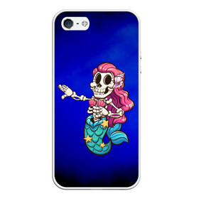 Чехол для iPhone 5/5S матовый с принтом Русалка скелет Mermaid skeleton в Санкт-Петербурге, Силикон | Область печати: задняя сторона чехла, без боковых панелей | mermaid | naiad | nymph | rusalka | ведява | водяница | восточнославянская мифология | дух | лесовица | мифология | морская дева | нимфа | русал | русалии | русалка | русалочка | ундина | фараонка