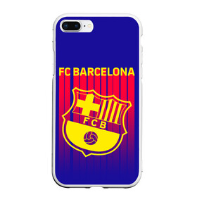 Чехол для iPhone 7Plus/8 Plus матовый с принтом FC BARCELONA ФК БАРСЕЛОНА в Санкт-Петербурге, Силикон | Область печати: задняя сторона чехла, без боковых панелей | barca | fc barcelona | football | sport | uefa | английская премьер лига. | барса | лига финал | матч | спорт | уефа | финал | фк барселона | футбол