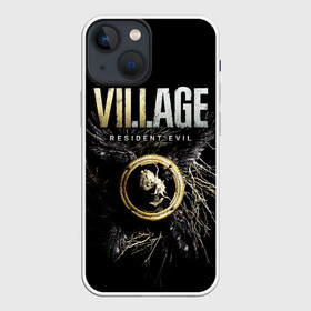 Чехол для iPhone 13 mini с принтом Resident Evil: Village в Санкт-Петербурге,  |  | resident evil village | деревня | игры | итан уинтерс | крылья | обитиель зла | перья | ужасы