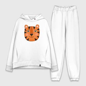 Женский костюм хлопок Oversize с принтом Тигр в Санкт-Петербурге,  |  | большой | весёлый | дикий | добрый | зверь | классный | кот | котик | крутой | лучший | модный | мягкий | новый | подарок | полосатый | принт | рыжий | символ | тигр | тигрёнок | усатый