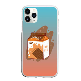 Чехол для iPhone 11 Pro матовый с принтом Шоколадное молоко в коробке в Санкт-Петербурге, Силикон |  | еда | коробка | молоко | молочко | персик | персиковое молоко