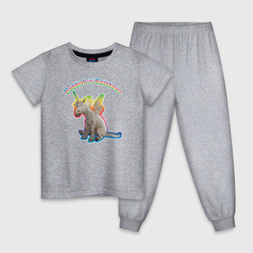 Детская пижама хлопок с принтом Rubbish n Rainbows в Санкт-Петербурге, 100% хлопок |  брюки и футболка прямого кроя, без карманов, на брюках мягкая резинка на поясе и по низу штанин
 | Тематика изображения на принте: disney | onward | pixar | unicorn | unicorns | vdzabma | вперёд | дисней | единорог | единороги | пиксар