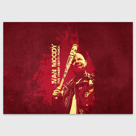 Поздравительная открытка с принтом Ivan Moody в Санкт-Петербурге, 100% бумага | плотность бумаги 280 г/м2, матовая, на обратной стороне линовка и место для марки
 | 5fdp | ffdp | five finger death punch | metal | music | rock | альтернатива | группы | метал | музыка | музыкальная группа | рок | рок музыка | хеви метал
