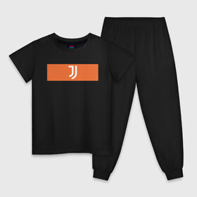 Детская пижама хлопок с принтом Juventus | Tee Cut & Sew (2021 в Санкт-Петербурге, 100% хлопок |  брюки и футболка прямого кроя, без карманов, на брюках мягкая резинка на поясе и по низу штанин
 | Тематика изображения на принте: 0x000000123 | juve | juventus | ronaldo | криштьяно | роналдо | юве | ювентус