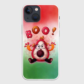 Чехол для iPhone 13 mini с принтом Booo в Санкт-Петербурге,  |  | авокадо | арт | графика | мультяшка | фрукты