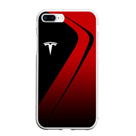 Чехол для iPhone 7Plus/8 Plus матовый с принтом TESLA MOTORS ТЕСЛА в Санкт-Петербурге, Силикон | Область печати: задняя сторона чехла, без боковых панелей | Тематика изображения на принте: brand | car | elon mask | s3xy | tesla | авто | бренд | илон | илон маск | маск | машина | тесла | электрокар