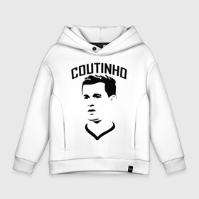 Детское худи Oversize хлопок с принтом Coutinho черный портрет в Санкт-Петербурге, френч-терри — 70% хлопок, 30% полиэстер. Мягкий теплый начес внутри —100% хлопок | боковые карманы, эластичные манжеты и нижняя кромка, капюшон на магнитной кнопке | Тематика изображения на принте: ac milan | barcelona | champions | fifa | philippe coutinho correia | soccer | uefa | барселона | коутиньё | коутинью | лига чемпионов | сборная бразилии | спорт | уефа | филиппе коутиньо | фифа | фк | футбол | футболист | ф