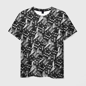 Мужская футболка 3D с принтом Игральные Кости в Санкт-Петербурге, 100% полиэфир | прямой крой, круглый вырез горловины, длина до линии бедер | casino | dice | игральные кости | казино | кубики
