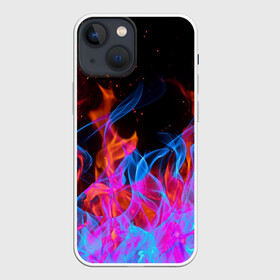 Чехол для iPhone 13 mini с принтом ТРИ ОГНЯ   FIRE   СИНИЙ ОГОНЬ в Санкт-Петербурге,  |  | fire | взрыв. | горит | огонь | пламя | пожар | розовый огонь | синий огонь | три огня