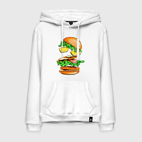 Мужская толстовка хлопок с принтом King Burger в Санкт-Петербурге, френч-терри, мягкий теплый начес внутри (100% хлопок) | карман-кенгуру, эластичные манжеты и нижняя кромка, капюшон с подкладом и шнурком | Тематика изображения на принте: burger | burger king | king | бургер | гамбургер