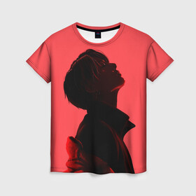 Женская футболка 3D с принтом Pink Jungkook в Санкт-Петербурге, 100% полиэфир ( синтетическое хлопкоподобное полотно) | прямой крой, круглый вырез горловины, длина до линии бедер | bts | pop | битиэс | бтс | ви | джей хоуп | джонгук | корейцы | музыка | поп | попса | рм | чимин | чин сюги