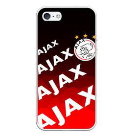 Чехол для iPhone 5/5S матовый с принтом FC AJAX AMSTERDAM / ФК АЯКС в Санкт-Петербурге, Силикон | Область печати: задняя сторона чехла, без боковых панелей | Тематика изображения на принте: ajax amsterdam | fifa | football | football club. | sport | uefa | английская премьер лига | аякс амстердам | лига финал | матч | спорт | уефа | финал | фифа | футбол | футбольный клуб