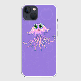 Чехол для iPhone 13 с принтом Осьминог милый в Санкт-Петербурге,  |  | cute | octopus | милый | осьминог | осьминожка | тентакли