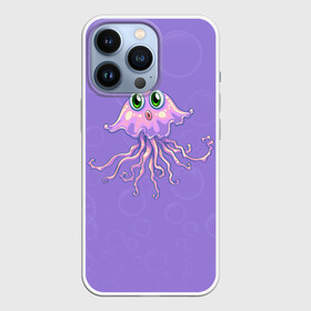 Чехол для iPhone 13 Pro с принтом Осьминог милый в Санкт-Петербурге,  |  | cute | octopus | милый | осьминог | осьминожка | тентакли