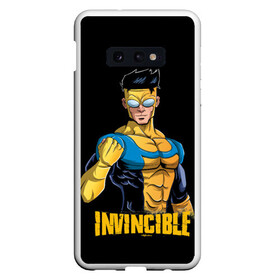 Чехол для Samsung S10E с принтом Mark Grayson (Invincible) в Санкт-Петербурге, Силикон | Область печати: задняя сторона чехла, без боковых панелей | allen | atom | debbie | eve | girl | grayson | immortal | invincible | man | mark | monster | nolan | omni | атом | атомная | вильтрум | вильтрумит | воительница | грейсон | дебби | ева | костюм | марк | монстр | мэн | неуязвимый |